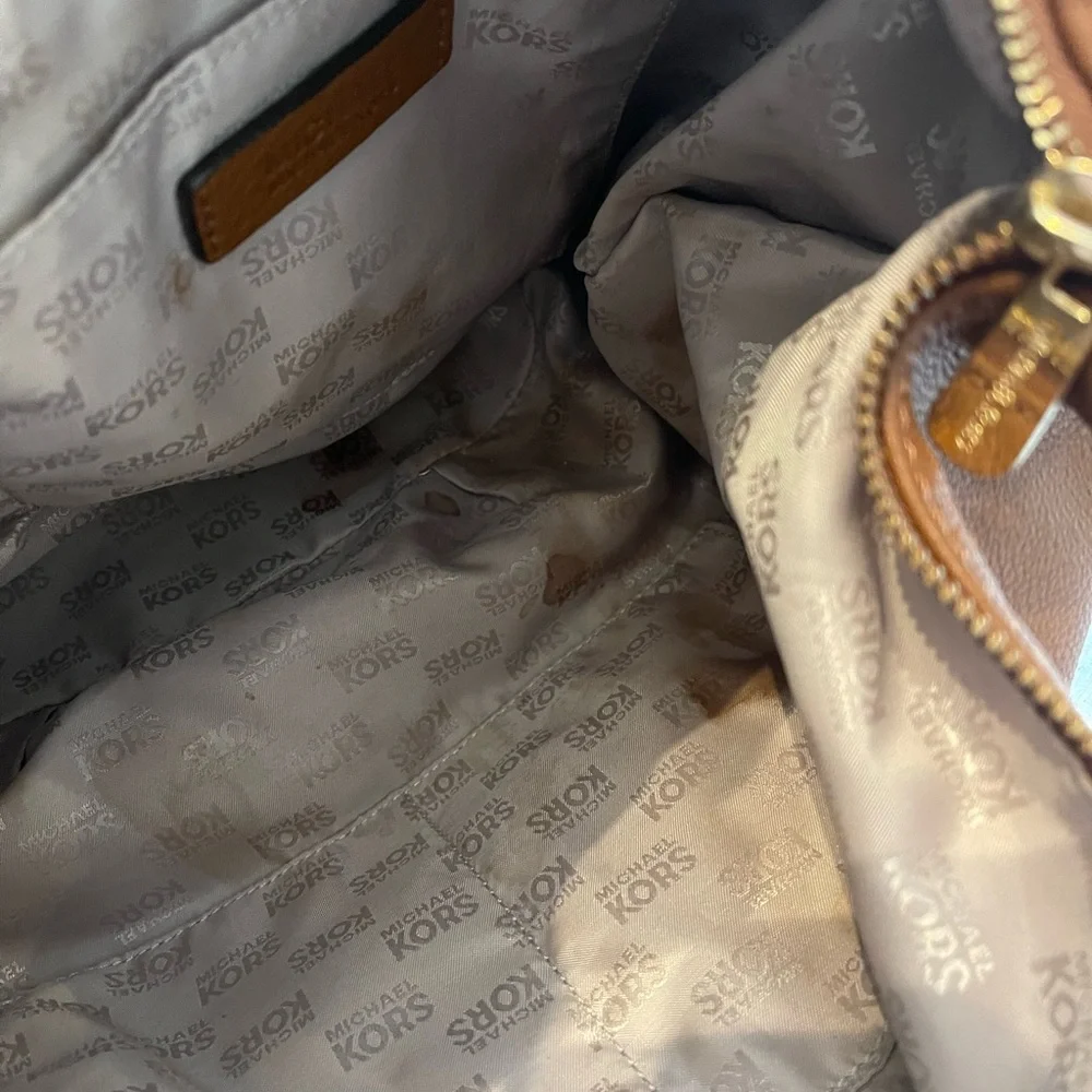 Michael Kors Purse- Light Brown/Cognac - Picture 3 of 6